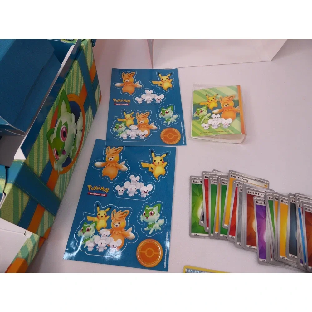 Pokemon Paldea Adventure Chest w/ Box of Cards/Sticker Sheet/Mini Portfolio Only